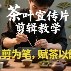 茶叶宣传片剪辑入门教程 零基础新手也能剪出高级质感茶片-雨叶虚拟资源网
