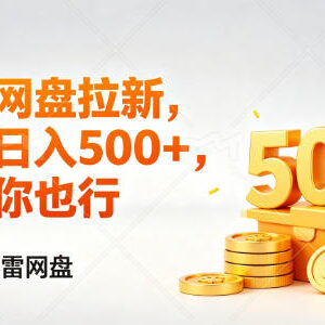 迅雷网盘拉新项目玩法详解 低门槛小白副业变现实操指南-雨叶虚拟资源网