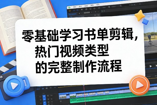 2026更新零基础书单剪辑教程 热门类型完整制作流程全解析
