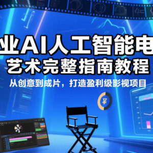 商业AI电影制作完整指南教程 从创意到成片打造盈利级影视项目-雨叶虚拟资源网