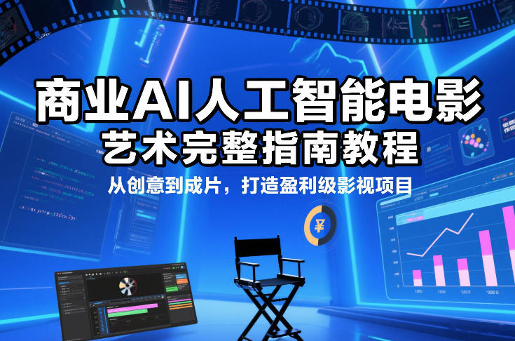商业AI电影制作完整指南教程 从创意到成片打造盈利级影视项目