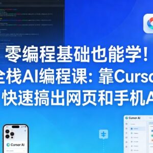 零编程基础可学全栈AI编程课 用Cursor AI快速开发网页与APP-雨叶虚拟资源网
