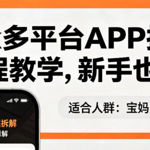 TikTok多平台APP拉新完整流程教学 新手可上手出海赚美金实操指南-雨叶虚拟资源网