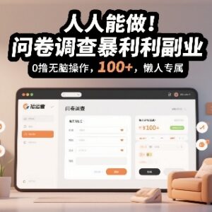 零门槛正规问卷调查副业攻略 普通人轻松日赚百元实操方法-雨叶虚拟资源网