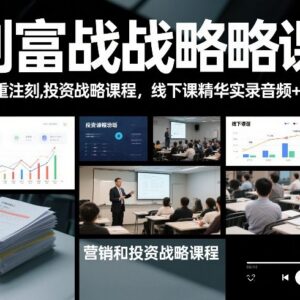 创富战略营销投资线下课精华实录 音频+配套文档学习资料-雨叶虚拟资源网