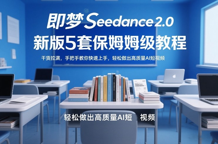 即梦Seedance2.0五套保姆级教程 零基础快速制作高质量AI短视频
