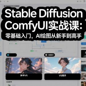 零基础Stable Diffusion ComfyUI实战课 AI绘图从入门到精通教程-雨叶虚拟资源网