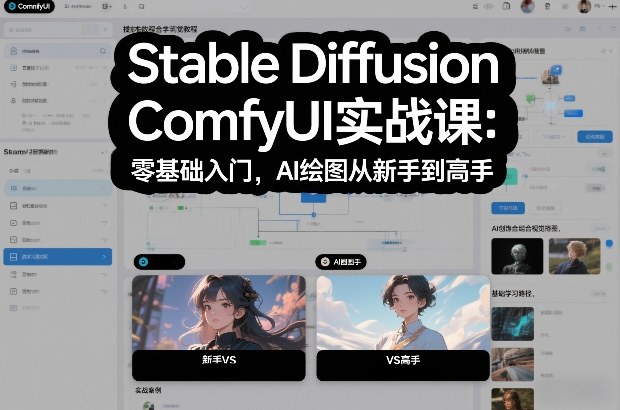零基础Stable Diffusion ComfyUI实战课 AI绘图从入门到精通教程