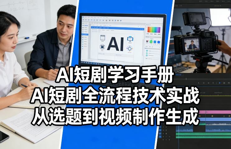AI短剧全流程制作实战指南 从选题到变现系统学习手册