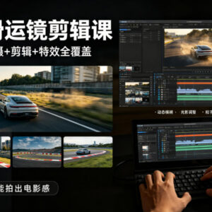 零基础汽车拍摄剪辑实操课 丝滑运镜特效全解轻松拍出电影感-雨叶虚拟资源网