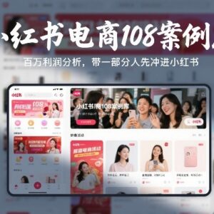 小红书电商108案例库及百万利润分析 配套学习资料汇总-雨叶虚拟资源网