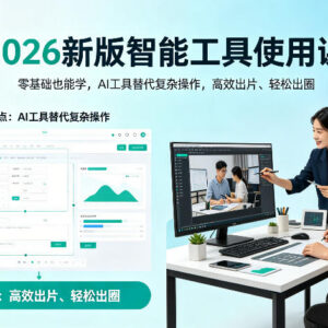 2026新版AI智能工具使用课 零基础学视频制作实现高效出片-雨叶虚拟资源网