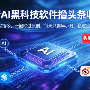 实用AI内容创作工具分享 无需写指令可快速过头条原创赚收益-雨叶虚拟资源网