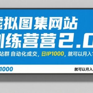 虚拟图集网站训练营2.0 站群运营及自动化成交实操教学-雨叶虚拟资源网
