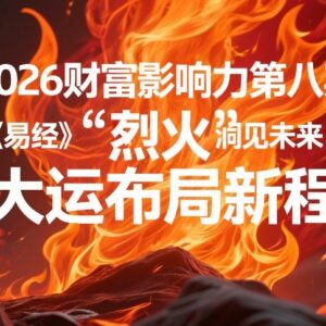2026财富影响力第八期 依托易经智慧借离火大运布局发展新方向-雨叶虚拟资源网