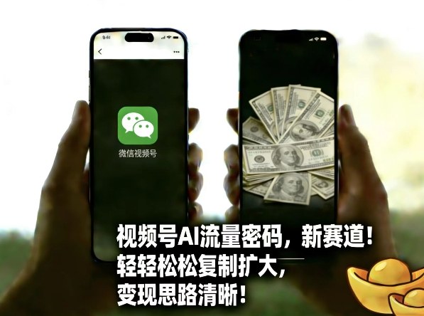 视频号AI流量新赛道玩法详解 可复制易上手多路径变现攻略