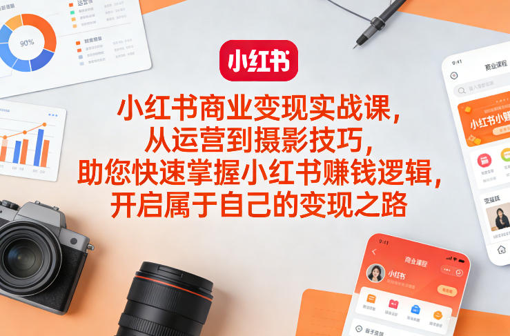 小红书商业变现实战课 从账号运营到盈利全流程实操教学