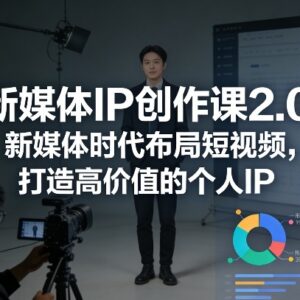 新媒体IP创作课2.0 短视频赛道高价值个人IP打造实操教程-雨叶虚拟资源网