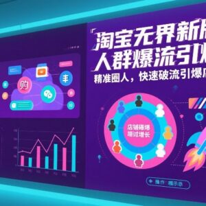 淘宝无界新版人群爆流技巧 精准圈人快速引爆店铺全域流量-雨叶虚拟资源网