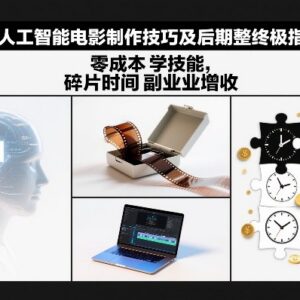 AI人工智能电影制作全流程指南 零成本学技能实现副业增收-雨叶虚拟资源网