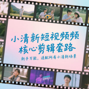 小清新短视频万能剪辑套路 新手零门槛适配全场景可直接套用-雨叶虚拟资源网