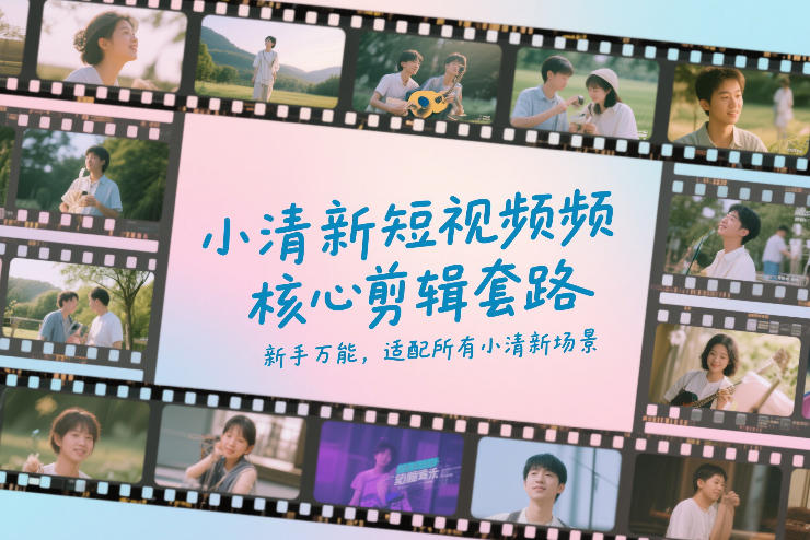 小清新短视频万能剪辑套路 新手零门槛适配全场景可直接套用