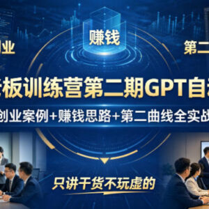 AI老板训练营第二期GPT自动篇 创业赚钱第二曲线全实战干货课程-雨叶虚拟资源网