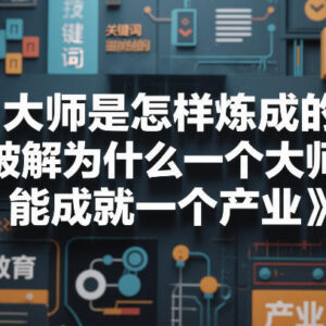 大师炼成路径全解析 培训行业大师带活产业底层逻辑详解电子书-雨叶虚拟资源网