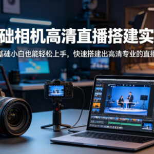 零基础相机高清直播间搭建实战课 小白轻松上手快速搭建专业直播间-雨叶虚拟资源网