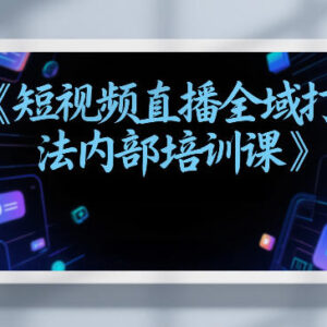 东仔短视频直播全域打法内部培训课飞书版干货汇总-雨叶虚拟资源网