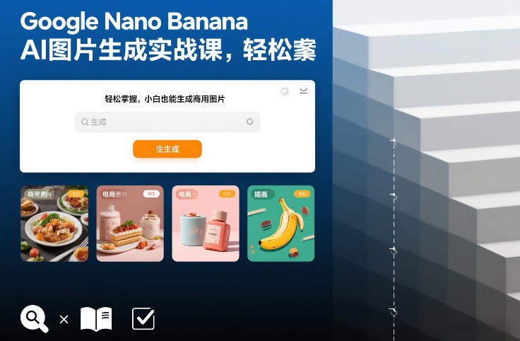 Google Nano Banana AI图片生成实战课 零基础也能制作商用级图片
