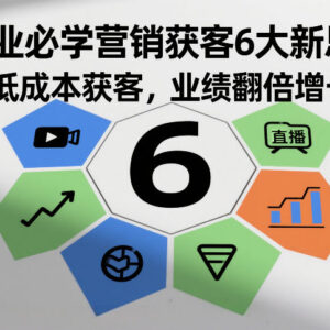 企业营销获客6大新思维详解 低成本拓客实现业绩翻倍增长-雨叶虚拟资源网