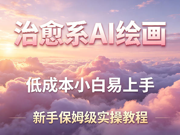 治愈系AI绘画提示词项目保姆级教程 零基础小白低成本易上手
