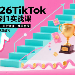 2026TikTok从0到1实战3天直播课 新手多路径变现实操教学-雨叶虚拟资源网