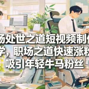 职场垂类短视频制作教学 抓年轻打工人痛点快速涨粉变现-雨叶虚拟资源网