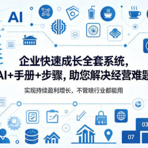 全行业通用企业快速成长系统 含AI工具运营手册 助力盈利增长-雨叶虚拟资源网
