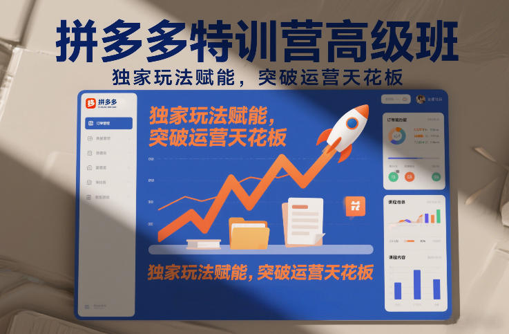 2026年1月更新 拼多多高阶特训营 独家玩法突破店铺运营天花板