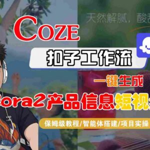 Coze扣子智能体工作流生成SORA2产品短视频 全流程保姆级教程-雨叶虚拟资源网