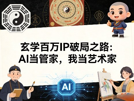 玄学领域百万IP打造破局方法 用AI提效释放内容创作精力