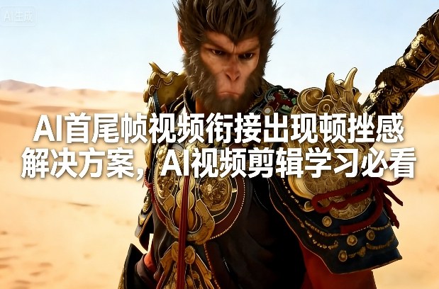 AI视频剪辑首尾帧衔接有顿挫感怎么办 新手学习实用指南