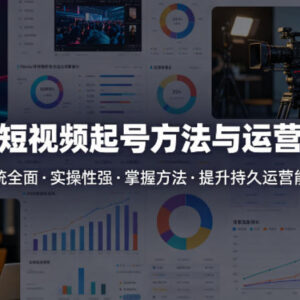 抖音短视频起号方法与运营技巧 全体系实操干货教程分享-雨叶虚拟资源网