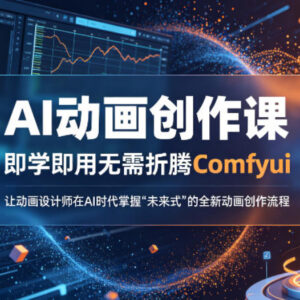 AI动画创作课零基础可学 无需折腾Comfyui掌握全新创作流程-雨叶虚拟资源网