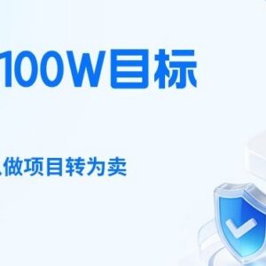 2026年年入100万目标拆解：知识付费从做项目转卖项目逻辑解析-雨叶虚拟资源网