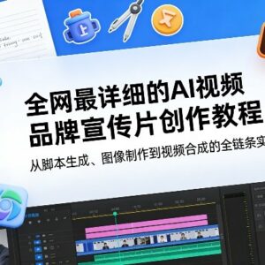 AI视频品牌宣传片创作全教程 从脚本到合成全链条实操拆解-雨叶虚拟资源网