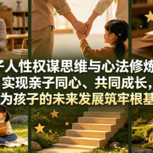 亲子人性权谋思维修炼营 改善亲子关系助力孩子长远发展-雨叶虚拟资源网