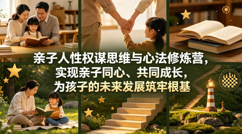 亲子人性权谋思维修炼营 改善亲子关系助力孩子长远发展