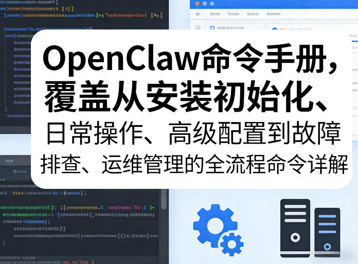 OpenClaw全流程命令详解手册 覆盖安装配置运维故障排查全环节