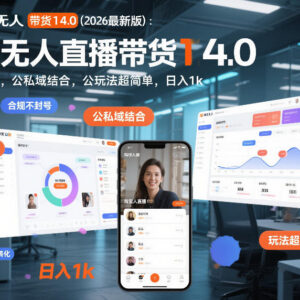 2026最新淘宝无人直播合规带货玩法 公私域结合零门槛易操作易出单-雨叶虚拟资源网