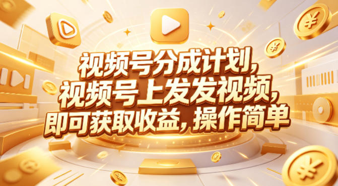 Red团队视频号分成计划实操课程 多赛道内容变现玩法全解析