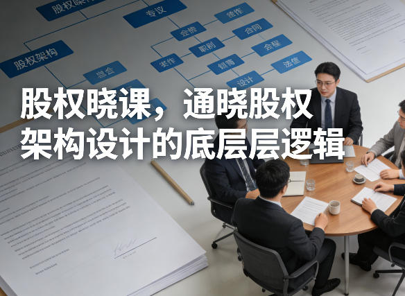 股权架构设计底层逻辑详解课 创业者股东实操学习指南